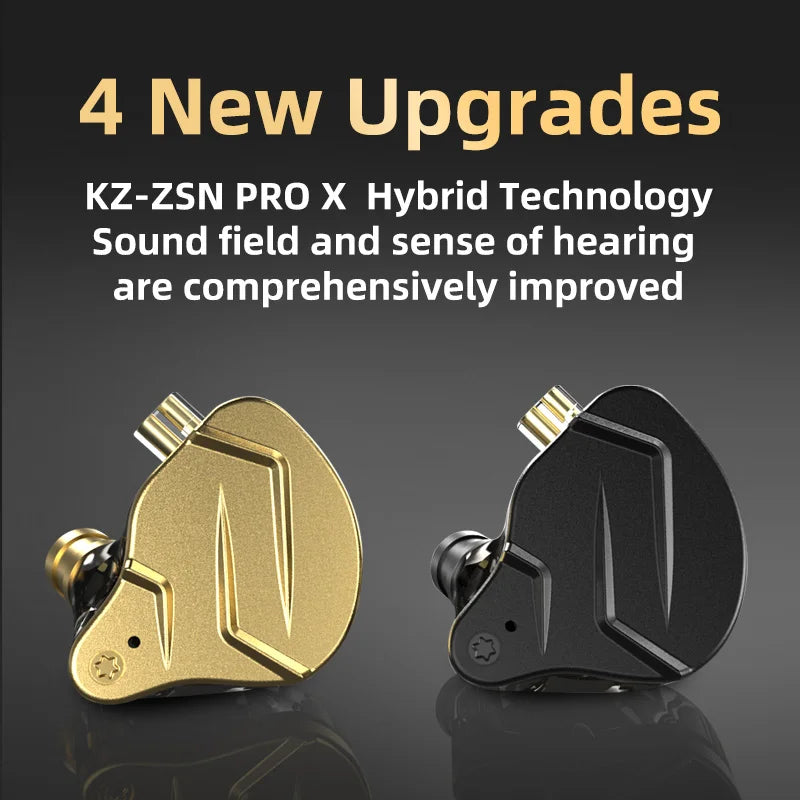 KZ ZSN Pro X Metal Earphones 1BA+1DD Hybrid technology