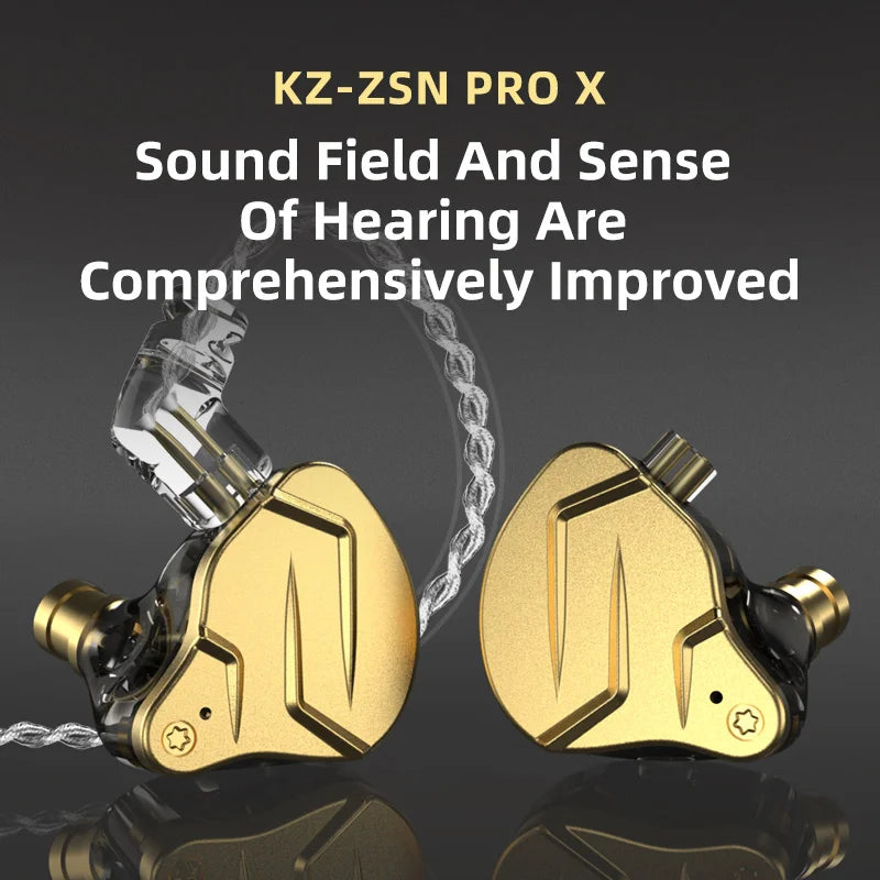 KZ ZSN Pro X Metal Earphones 1BA+1DD Hybrid technology