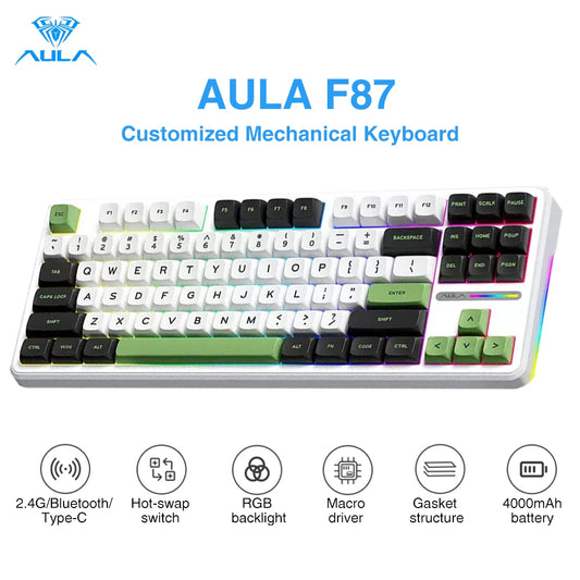 AULA F87 Wireless Mechanical Gaming Keyboard