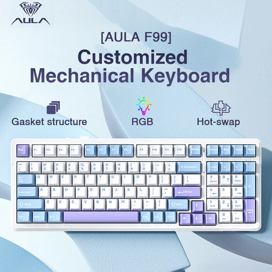 AULA F99 Machanical Wireless/Wired Gaming Keyboard