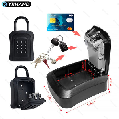YRHAND Tuya APP Waterproof Outdoor Safe Security Intelligent Password Storage Lock Ttlock Unlock Box Anti-theft Padlock Box