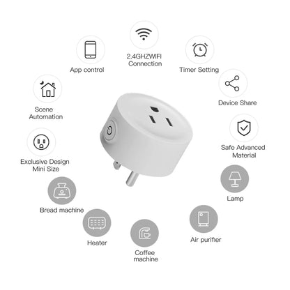 Tuya Wifi Smart Plug USA Socket